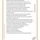 Text: "So kompliziert!", "220 Wörter", "GESCHICHTEN", "abwechslungsreiche Lesetexte". Illustration: Globus.