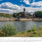 Kalenderbild von Mai 2027 zeigt das Kaiser-Wilhelm-Denkmal am Deutschen Eck mit wehenden Flaggen an einem sonnigen Tag.