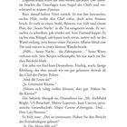 Seite mit fortlaufendem Text. Unten die Seitenzahl 8. Erwähnungen von Figuren und Dialogen in einem Büro.