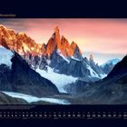 11 November. Ein Berg wie ein Turm der unfassbaren Erscheinung. Bild eines dramatisch beleuchteten, schneebedeckten Gebirges.