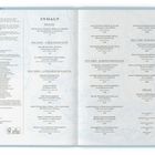 Seitenüberschrift: „INHALT“. Kapitelüberschriften wie „PROLOG“ und „EPILOG“. Unterkapitel mit Titeln und Autorennamen.