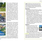 Texte oben: "BONN SÜDOST: BAD GODESBERG". Unten Bilder von Kunstwerken und einem Café. Texte: "Löffelwald in der Rheinaue", "Blindenbrunnen", "Liebvoll gestaltet: Abenteuer-Minigolf".