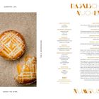 "MILLEFEUILLE: Zubereiten: 2 Std., Ruhen: 12 Std. Zitronen-Ganache, Blätterteig, Zitronengelee. Für 6 Personen. Erhitzen/Backen: 45 Min." 

Zwei Stücke Millefeuille auf Zitronenscheiben.