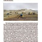 Text: "from an ethnographic perspective, they merely scratch the surface..." Unten farbige Lastwagen auf Sandhügeln.