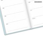 "Grafik Werkstatt" und Wochentage, Termineinträge in einem offenen Kalender.