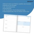 Links oben steht Text zu Kalenderinhalten, darunter eine geöffnete Kalenderseite für Oktober 2026. Logo "Grafik Werkstatt".