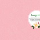 "Los geht’s! Auf den nächsten Seiten findest du die 30 wunderschönen Motive." Blumenmuster auf rosa Hintergrund.