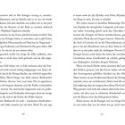 Seiten 16 und 17 eines Buches mit Text über ein königliches Essen und eine Ausritt mit der Königin.