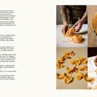 Titel: "Pappardelle", "Ausrüstung: Küchenmesser", "Methode". Bilder zeigen Hände, die Nudeln formen und schneiden.