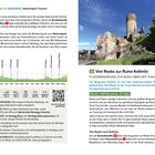 Seite 140: Wanderung 25, Bushaltestelle Hardegg Burg, Anforderung: einfache Waldwege. QR-Code führt zu mehr Infos.