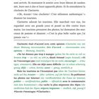 Seite 5, Text über Clarinettes Erlebnis mit Touristen, die sie fotografieren. Zitate und einsprachiger Text.