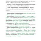 Seite 4: Französisch-deutscher Text. Zéphyr ist ein Pferd, das auf Mathieu reagiert. Worterklärungen in Grün. Seite 15.