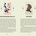 "Der Brombeerstrauch" und "Die Rinde" mit Texten über Heilpflanzen und Schutz. Zwei Illustrationen: Brombeeren und Baumrinde.