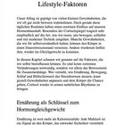 Kapitel 5: "Lifestyle-Faktoren" beschreibt den Einfluss täglicher Routinen auf den Hormonhaushalt, insbesondere Cortisol.
