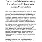 Überschrift: "Der Lebenspfad als Seelenvertrag: Die verborgene Ordnung hinter deinem Geburtsdatum." Text über Schwingungen und Lebenspfad.