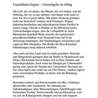 Unsichtbare Gegner – Umweltgifte im Alltag. Text beschreibt schädliche Umwelteinflüsse in Luft, Wasser und Nahrung.