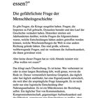Kapitel 5: „Was wollen wir essen?“ Die gefährlichste Frage der Menschheitsgeschichte. Es gibt Fragen, die Kriege...