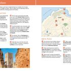 "Itinerary Ideas. DAY 1: Rabat and Salé. DAY 2: Rabat. Karte mit Orientierungspunkten. Foto der Hassan Tower Ruinen."