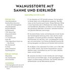 "Walnusstorte mit Sahne und Eierlikör - supersaftig und nicht zu süß." Zutaten, Zubereitungsschritte und Backtipps.