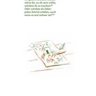 Grüner Text: "Wenn du in deinem Leben vorspulen könntest...". Illustration: Kinderzeichnung mit Haus, Sonne, Hund.