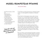 **Nudel-Rumpsteak-Pfanne**: Für 2 Personen, 20 Min. Zubereitung. Zutaten und Schritte für ein Nudelgericht mit Rumpsteak und Gemüse.