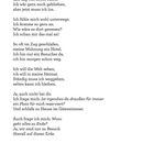 "zu Besuch" ist in geschwungener Schrift. Ein Gedicht über Abschiede, Reisen und das Gefühl des Rastlosen. Unten steht "58".