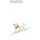 Text: "Vielleicht ist dein Platz kein fester Ort, vielleicht bewegt er sich mit dir und ist immer dort, wo du bist." Illustration einer Schnecke mit Blumen auf dem Rücken. Unten rechts die Zahl 59.