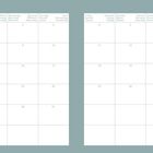 Januar Kalender, Wochentage in mehreren Sprachen, Tage numeriert, Notizbereich rechts mit Kontrollkästchen.