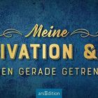 WOCHENPLANER 2027. Meine Motivation & ich leben gerade getrennt. Hintergrund in Blau mit goldenem Text.