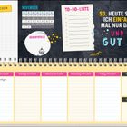 Habit-Tracker, November-Kalender, Geburtstage, To-Do-Liste. Spruch: "So. Heute sitz ich einfach mal nur da und seh' gut aus."