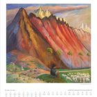 November | Dumonts Großer Kunstkalender 2027. Gemälde mit Bergen, Hirten und Schafen.