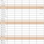 Kalenderseite für Oktober mit Feiertagen, darunter Tag der Deutschen Einheit und Halloween. Hintergrund: Berge im Sonnenuntergang.