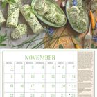 Novemberkalender mit Kräuterbutter und Kräutern, sowie Rezept- und Nutzungstipps.