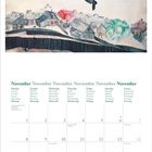 November. Montage: Montag, Dienstag, Mittwoch. Ein Gemälde zeigt ein Paar, das über eine Stadt schwebt.