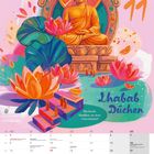 20. November, Lhabab Düchen, Rückkehr Buddhas aus dem Götterhimmel. Illustration eines Buddhas mit Lotusblumen.