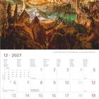 Kalender für Dezember 2027, mit Feiertagen und Wochenzahlen. Oben ein Bild einer beeindruckenden Tropfsteinhöhle.