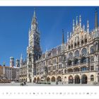 Kalenderblatt: November 2027. Historisches Rathaus mit Türmen und Arkaden auf einem sonnigen Platz.