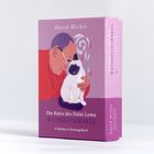 „David Michie: Die Katze des Dalai Lama WEISHEITSORAKEL, 31 Karten & Deutungsbuch.“ Illustration: Person mit Katze.