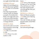 Anleitung zum Häkeln: Angaben zu Boden, Front, Reifen und Fertigstellen; Anweisungen und Material in verschiedenen Farben.