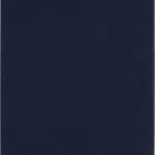 Text: "MOLESKINE". Dunkelblaues Notizbuch mit elastischem Verschlussband.