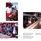 Texte: „OPPOSITE TOP: Robert White...“, „OPPOSITE BOTTOM: Reggie, 4...“, „ABOVE: Four-month-old...“.

Ein Mann grillt Fleisch. Kinder schauen hinter einem Zaun. Ein Mann hält ein Baby im Auto.