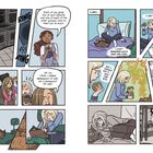 Eine Illustration zeigt Schüler*innen, die Kekse backen und probieren. Eine Schülerin ringt mit der Angst vor ihrem Backergebnis.