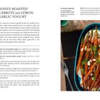 HONEY-ROASTED CARROTS with LEMON-GARLIC YOGURT. Rezept mit Zutatenliste, Anleitung, Notizen und Bild von glasierten Karotten.
