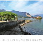 "Isola Bella", "6", "CASARES EDITION". Landschaft mit See, Bergen, Promenade und Bäumen.
