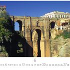 Text: „Ronda“, „CASARES EDITION“, Zahlen 1-30, „6“. 
Bild: Eine massive Steinbrücke mit Bögen über einer Schlucht.