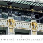 "Amerikanische Botschaft in Wien", "6", kunstvolles Gebäude mit goldener Dekoration und stilisierten Gesichtern.