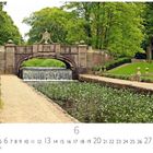 Zahlen 1–30 unten. Text "CASARES EDITION". Steinbrücke über einen Bach; grüner Garten mit Bäumen im Hintergrund.