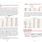 VERBS: Doing Things. Present and Future Tense tables for "finir," "parler," "vendre." WORD ORDER: Making Statements.