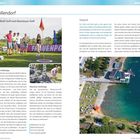 Titel: "Pfullendorf - Fußball-Golf und Abenteuer-Golf"

Links: Beschreibung der Fußball-Golfanlage und Abenteuer-Golfanlage mit Fotos.

Rechts: Beschreibung des Seeparks mit Wassersport und Erholung. Arialansicht des Parks.