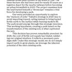 Seite 34. Titel: Fluid Soils. Text über ein Projekt zur Umwandlung eines ehemaligen Industriegeländes in einen Park.